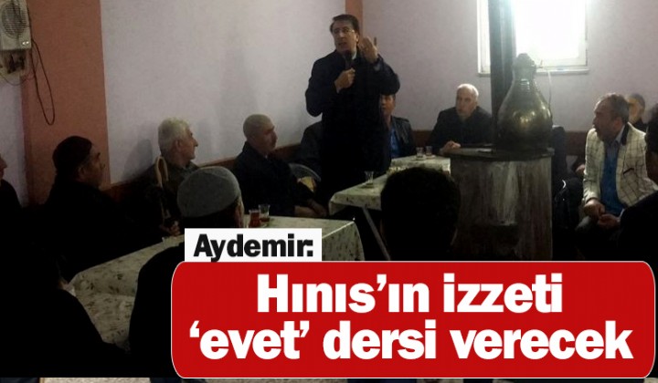 Aydemir: Hnsn izzeti evet dersi verecek